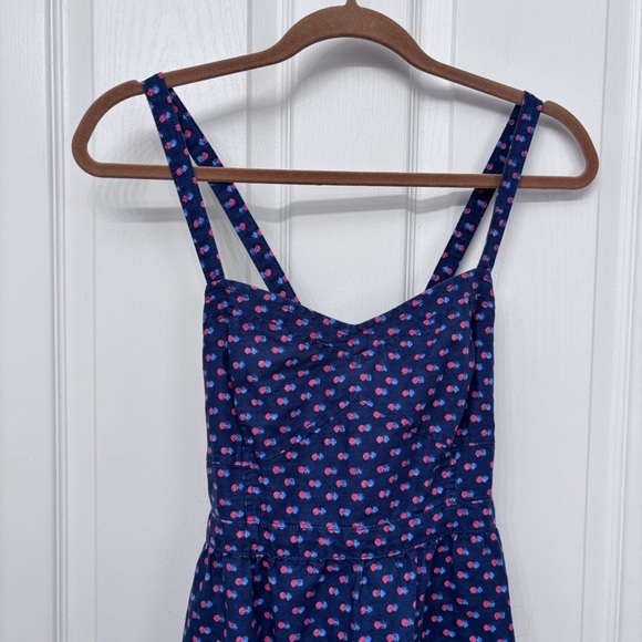 Navy Linen Blend Dot Sundress | Aerie Size M - Picture 4 of 12